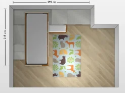 Cameretta Qik aramis Doimo cityline con letto a soppalco scontata