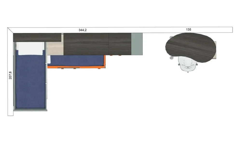 Cameretta Qik Doimo cityline SCONTATA