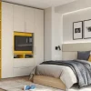 Cameretta Qik yellow Doimo cityline in laminato opaco a prezzo Outlet