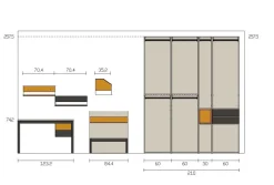 Cameretta Room 74 Moretti compact letti a terra a prezzo Outlet
