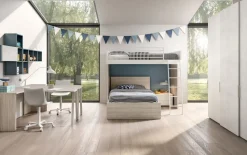 Cameretta Room154 Collezione esclusiva con letto a soppalco scontata