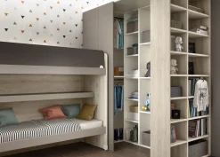 Cameretta Room162 Collezione esclusiva con letto a castello scontata