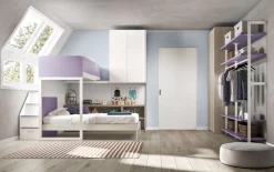 Cameretta Room169 Collezione esclusiva con letto a soppalco in offerta