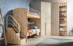 Cameretta Room160 Collezione esclusiva con letto a castello in offerta