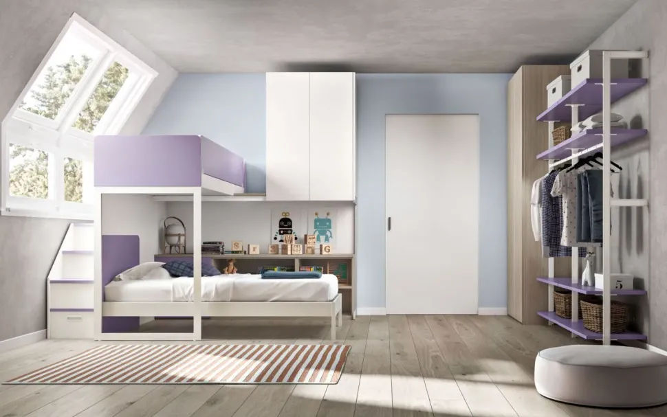 Cameretta Room169 Zg mobili in legno a prezzo Outlet