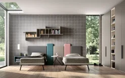 Cameretta Room114 Zg Mobili: letto a terra scontato. Perfetta per bambini e ragazzi!