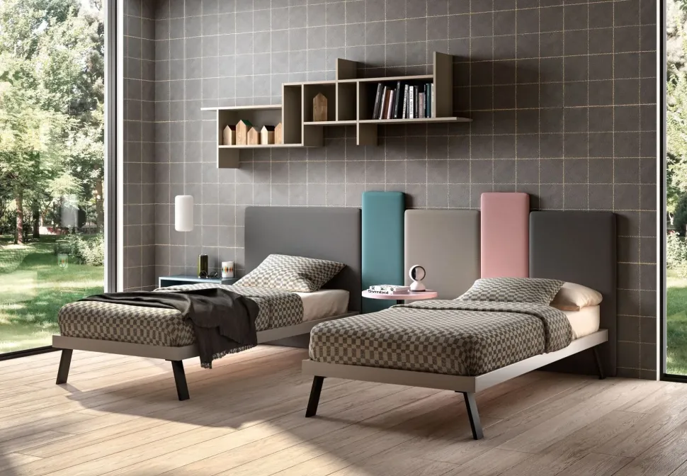 Cameretta Room114 Zg Mobili: letto a terra scontato. Perfetta per bambini e ragazzi!