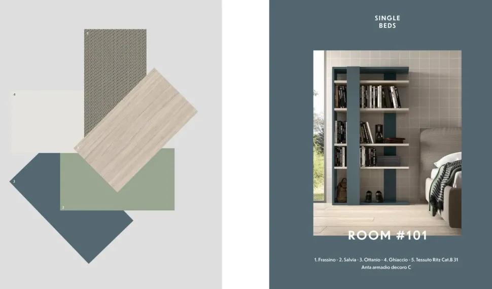 Cameretta Room01 Zg mobili in laminato materico a prezzo scontato