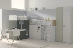 Cameretta S14 salvaspazio Dielle in laminato opaco a prezzo scontato