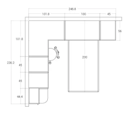 CAMERETTA San martino mobili Composizione 26 SCONTATA a PREZZI OUTLET