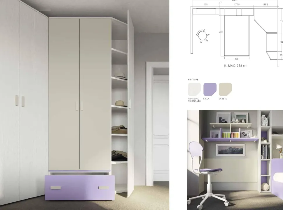 CAMERETTA San martino mobili Cameretta 11 SCONTATA a PREZZI OUTLET