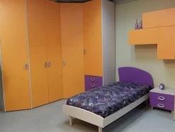Cameretta Sirius Moretti compact con letto a terra a prezzo Outlet