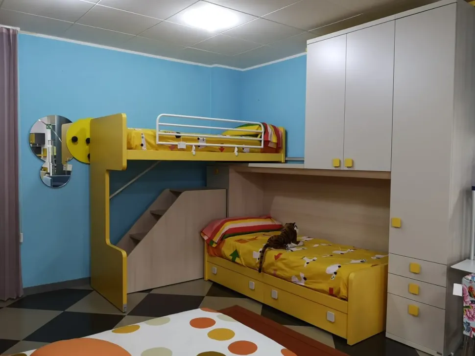 Cameretta Smart Doimo cityline con letto a soppalco scontata