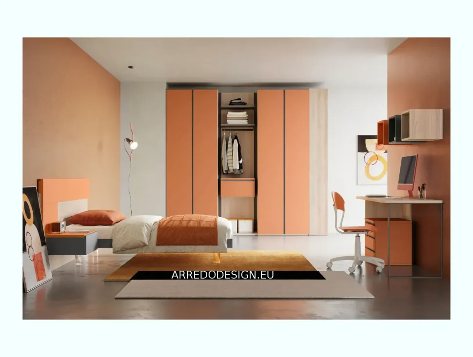 Cameretta Smart San martino mobili letti a terra scontata