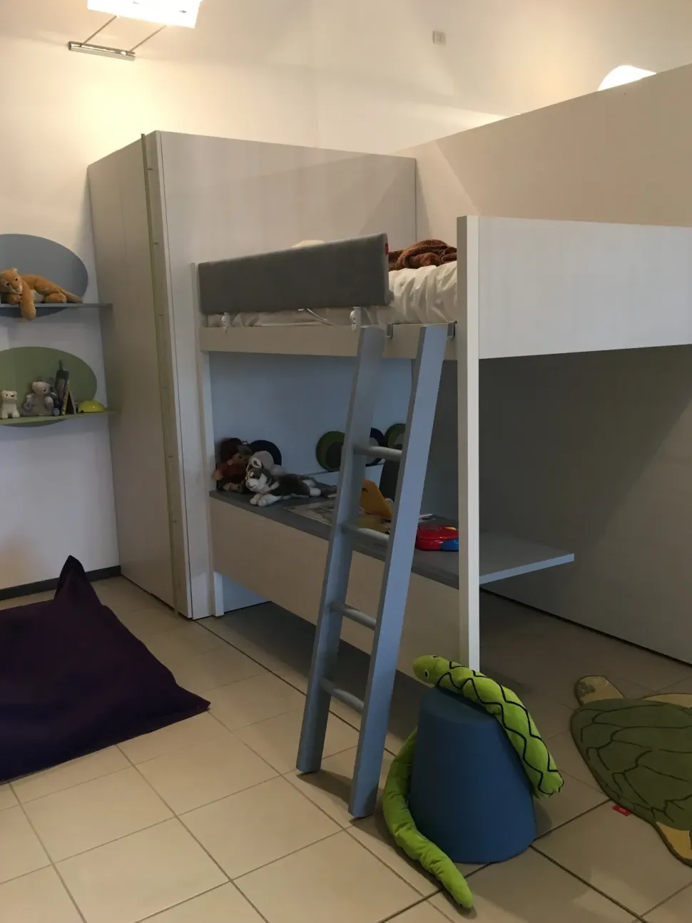 Cameretta Soppalco camelot Nidi camerette con letto una piazza e mezza a prezzo Outlet