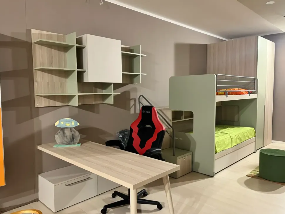 Cameretta Soppalco scorrevole roy Doimo cityline con letto a soppalco scorrevole scontata