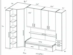 Cameretta Storie Imamobili con letto a ponte a prezzo Outlet