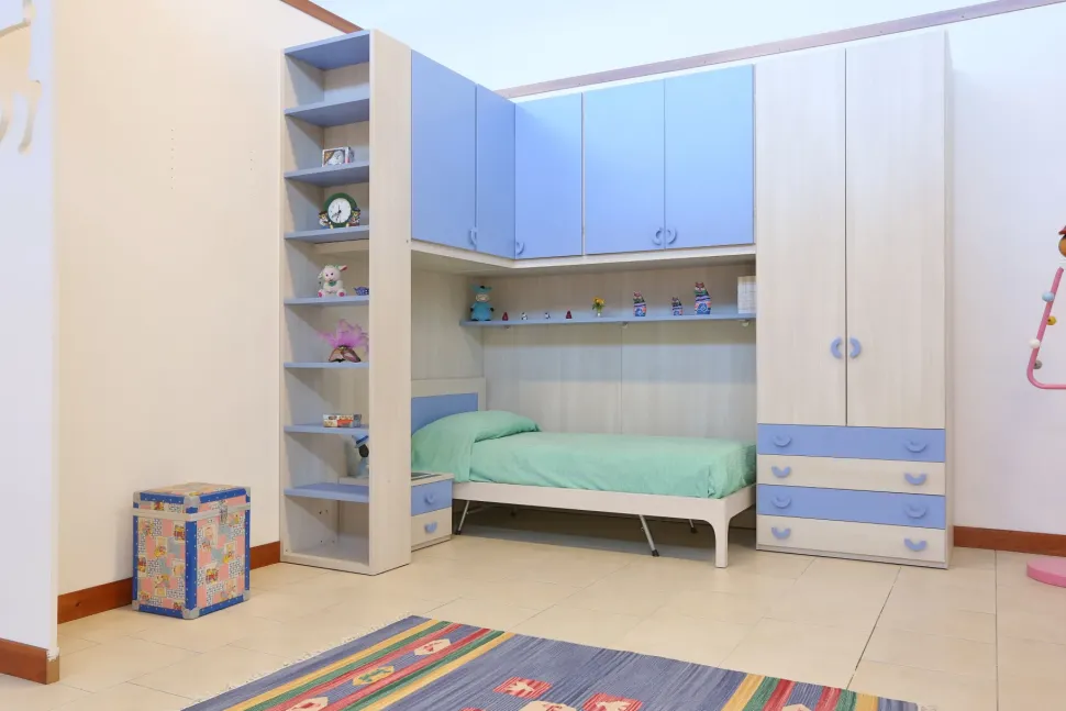 Cameretta T219 leonardo 7 Corazzin con letto a terra in offerta