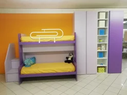 Cameretta Tag  Siloma con letto a soppalco scorrevole a prezzo scontato