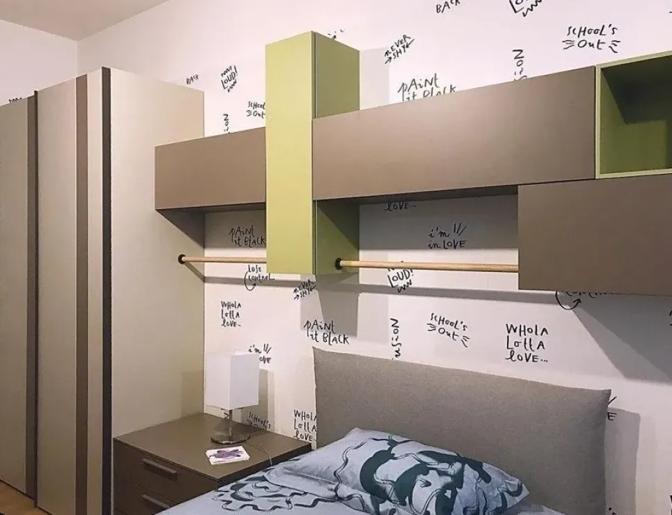 Cameretta Teen e letto oggioni Nidi con letto a terra in offerta