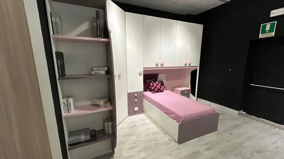 Cameretta Tweet La casa moderna in laminato materico a prezzo scontato