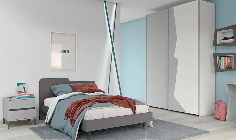 Cameretta Volo c310 Colombini casa in laccato opaco in Offerta Outlet