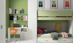 Cameretta Volo c324 Colombini casa con letto a castello a prezzo scontato