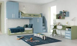 Cameretta Volo c315 Colombini casa con letto a soppalco scontata