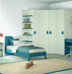 Cameretta Volo c3309 Colombini casa con letto a terra a prezzo Outlet