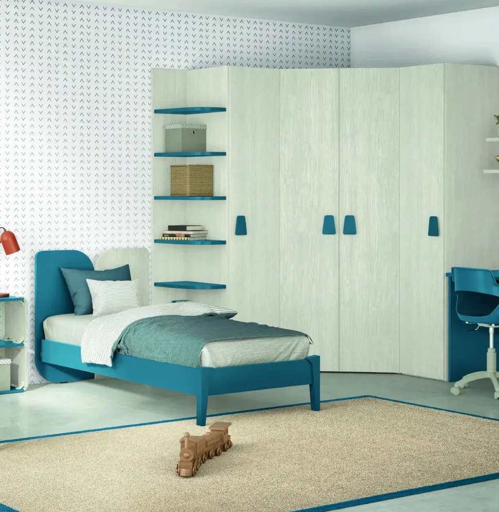 Cameretta Volo c3309 Colombini casa con letto a terra a prezzo Outlet