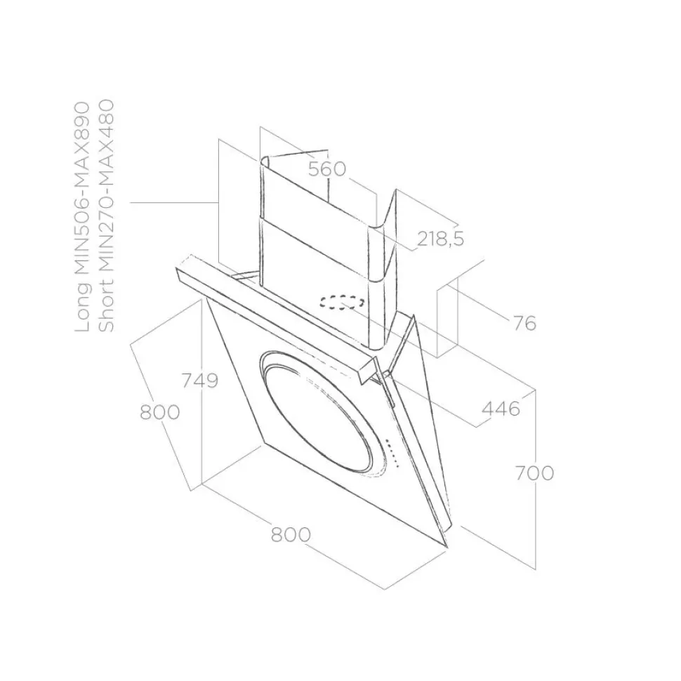 Cappa per cucina Oemme a marchio Elica scontata