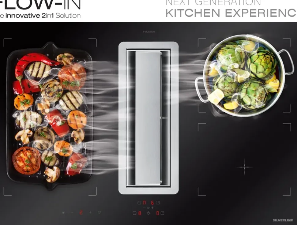 Cappa Silverline modello Piano flow in a prezzo Outlet