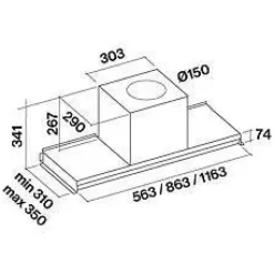 Cappa Virgola no-drop  marca Falmec a prezzi outlet