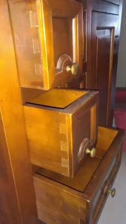 Cassetiera modello Pastaia in Legno Artigianale scontata