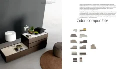 Cassettiera Cidori componibile Sangiacomo in Legno con forte sconto