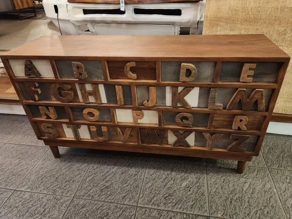 Cassettiera Design modello Cassettiera etnica abc a marchio Outlet etnico in Offerta Outlet