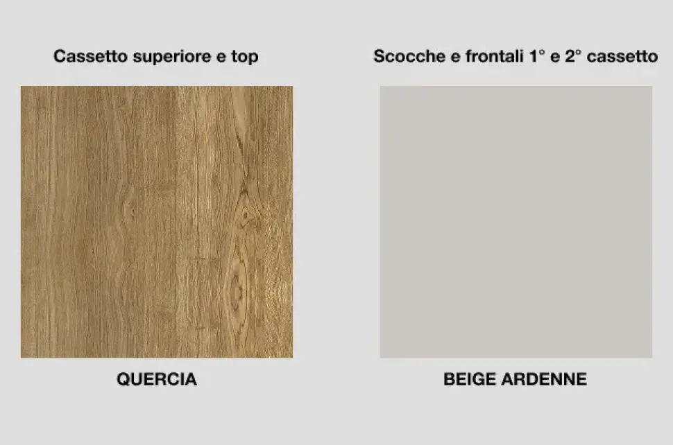 Cassettiera Elite Voltan in Legno in offerta