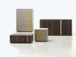 Cassettiera in Laccato opaco Abaco settimanale con gola Sangiacomo in Offerta Outlet