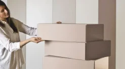 Cassettiera in Laccato opaco Morgana 7 cassetti Lago a prezzo Outlet