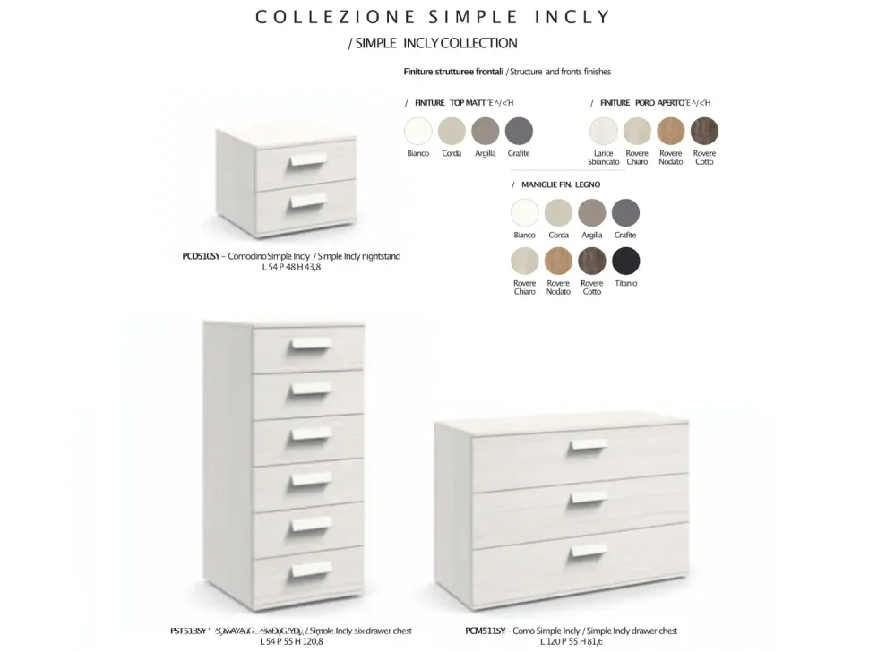 Cassettiera in Laminato Simple incly Zg mobili a prezzo Outlet