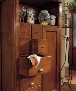 Cassettiera in Legno Modello quadrifogli Mobilificio bellutti a prezzo Outlet