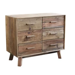 Cassettiera Legno riciclato Outlet etnico in Legno a prezzi convenienti