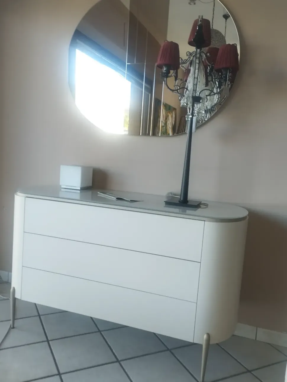 Cassettiera modello Mod bacci in Laccato opaco Artigianale in Offerta Outlet