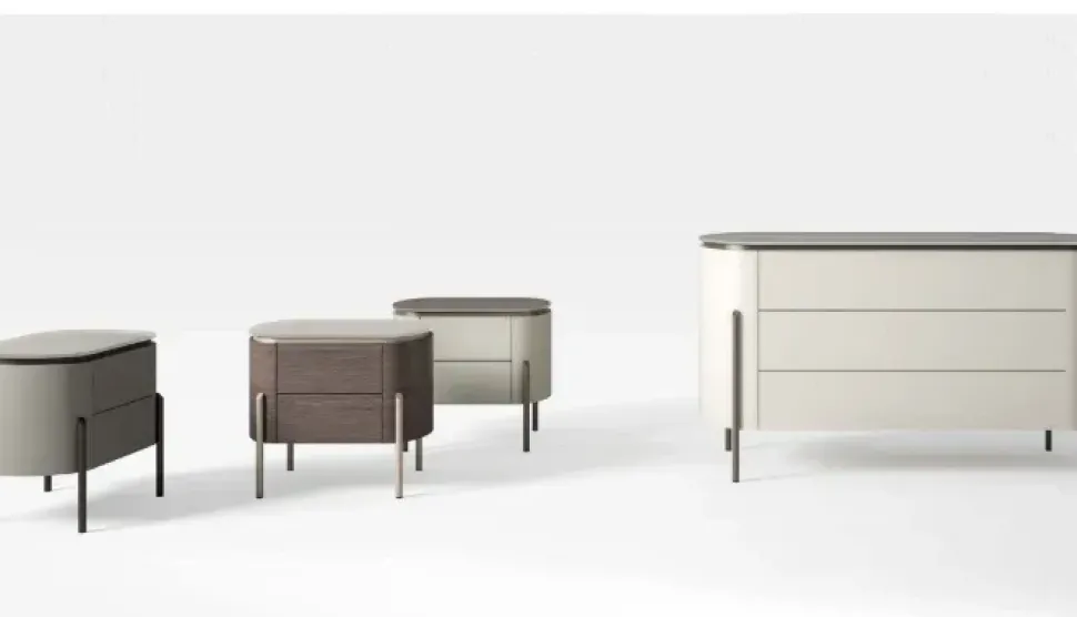 Cassettiera modello Mod bacci in Laccato opaco Artigianale in Offerta Outlet