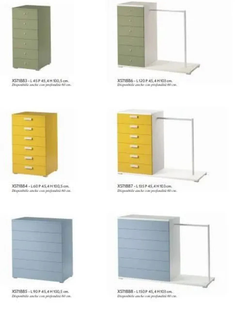 Cassettiera modello Settimanale in Laminato Zg mobili in offerta