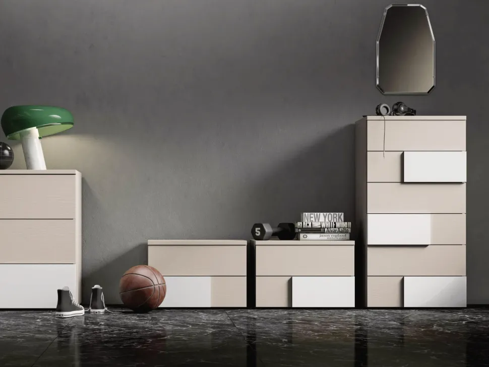 Cassettiera Moderna modello Tetris a marchio Akanto a prezzo scontato