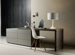 Comò Como' con scrivania Sangiacomo in laccato opaco a prezzo scontato