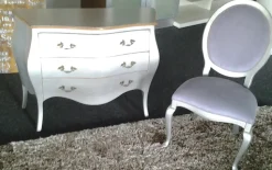 comoì 3 cassetti foglia argento