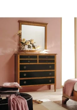 Comodino Comò f804 Falegnameria italiana scontato per una camera da letto classica