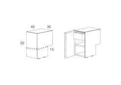 Comodino modello Formosa appoggiata  a marchio Minotti italia a prezzi convenienti
